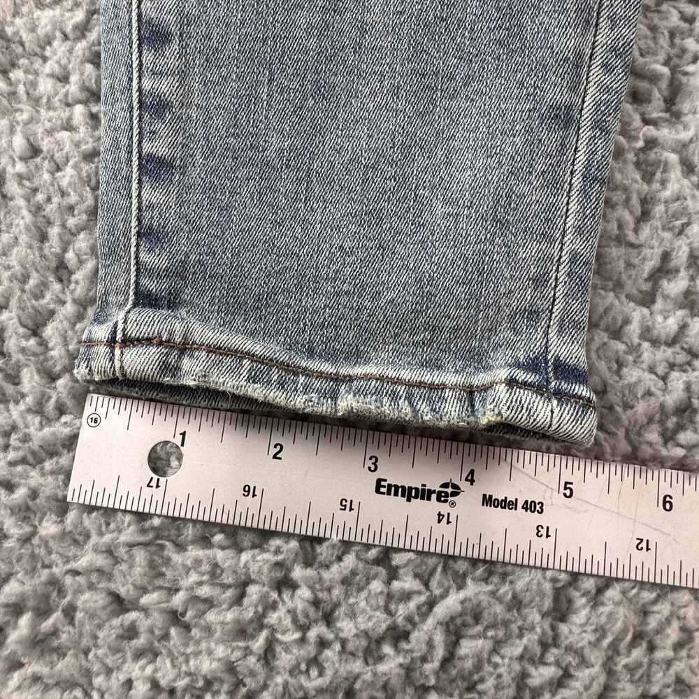 Tractr Diane Mid Rise Distressed Indigo Medium Blue Stretch Jean‎ Sz 6/28 NWT - Picture 7 of 10